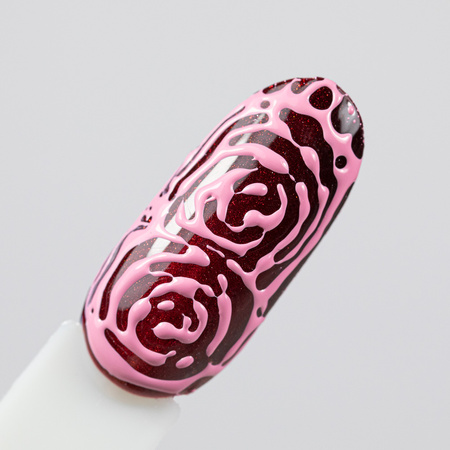 Creative Flow Color Gel – kreatives NailArt-Gel für den Effekt von verlaufenden, weichen Mustern Molly Nails Antique Rose HEMA/Di-HEMA-frei 5 g