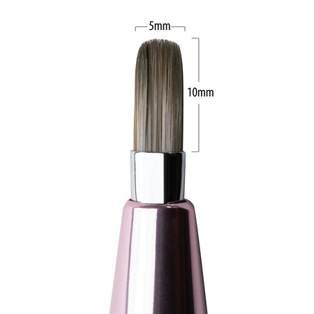 Pędzelek do żelu automatyczny Oval Pro Gel rose gold Molly Nails Nr 6