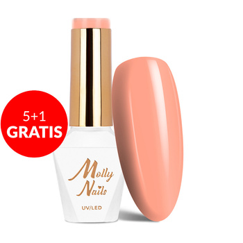 5+1 gratis Molly Nails Hybrid-Nagellack „Yoghurt Candy Cupcake“ (HEMA/Di-HEMA-frei) 8 g Nr. 120
