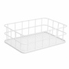 Cesta organizadora metálica blanca n.º 3