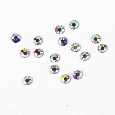 Strass pour ongles en verre SS10 Crystal AB, environ 1440 pièces par paquet