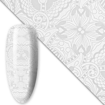 80 cm White Nail Transfer Film No. 16