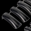 Obere Nagelformen „Dualform“ Modell 4, transparent (Clear), für Gel, Acrylogel und Acryl, 100 Stück