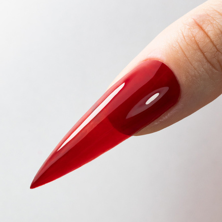 Top colorido sin necesidad de limpiar Crystal Glass de Molly Nails, rojo, sin HEMA ni Di-HEMA, 10 g