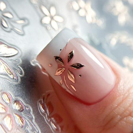 Autocollants pour ongles 5D à fleurs MO-520 MollyNails