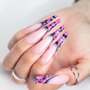 Colorful pearl beads for nail art in a case