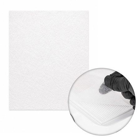 Almohadillas de entretela para el filtro del absorbedor, blancas, 100 unidades