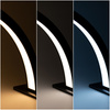 25W LED Arc Shade-Free Desk Beauty Light, Black with Rhinestones, Size S, HQ-55D