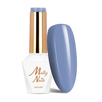 Molly Nails Blue Sky Butterfly Blue HEMA/Di-HEMA Free Hybrid Nail Polish 8g No. 112