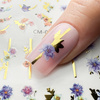 Самоклеючі наклейки на нігті «Квіти» CM-054 Molly Nails