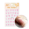 Adesivi per unghie 5D autoadesivi a forma di fiocco rosa SD-2159