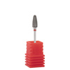 Carbide burr, cone, round, red, delicate
