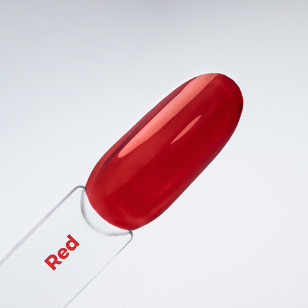 Top colorido sin necesidad de limpiar Crystal Glass de Molly Nails, rojo, sin HEMA ni Di-HEMA, 10 g