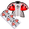 Modèles de moules pour ongles « Ladybug » (coccinelle) MollyLac, 100 pièces