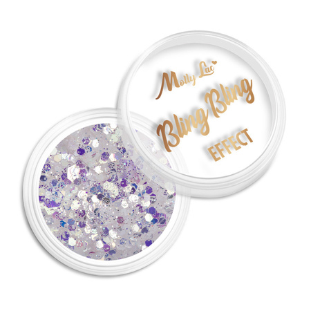 MollyLac Nagelglitter „Bling Bling Effect“ 1 g Nr. 02