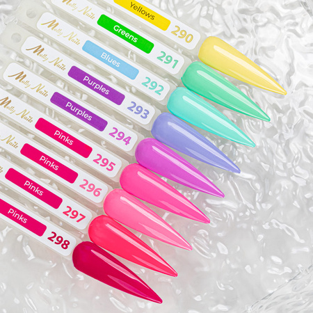 Гібридні лаки LED/UV Gel Polish Sorbet № 295 Pink Kiss Molly Nails без HEMA/Di-HEMA, 8 г