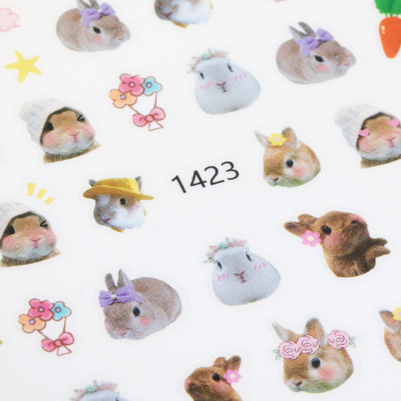 Adhesivos finos para uñas con motivos de Pascua, n.º 1423