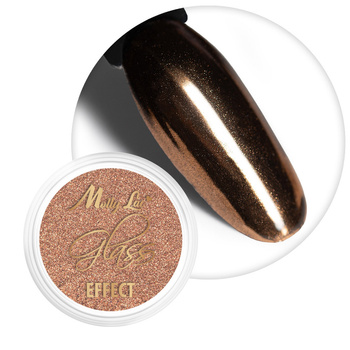 Mirror dust effect for nail art MollyLac Glass Effect Carmel No. 13