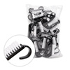 Petite brosse noire pour manucure et poussière, 50 pièces