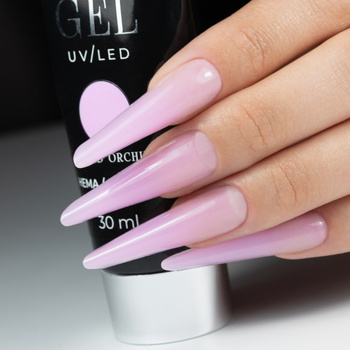 Gel acrílico Polygel para la aplicación de extensiones AcrylGel Molly Nails sin HEMA/Di-HEMA, Wild Orchid, 30 ml