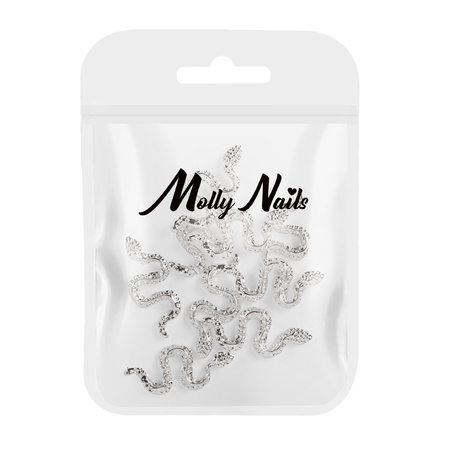 3D-Nageldekorationen „Schlangen“ von Molly Nails, Modell SZ-152, 10 Stück