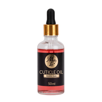 Aceite para cutículas y uñas con gotero y aroma a chicle MollyLac, 50 ml