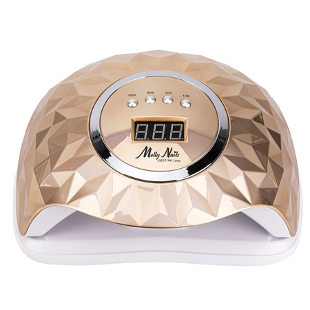 Lámpara para uñas dual UV/LED de 248 W Molly Nails para esmaltes híbridos, geles y acrilogel, color dorado Y13
