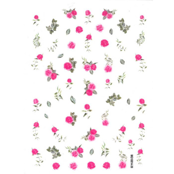 Thin self-adhesive flower nail stickers MG10814-39