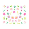 Autocollants à l'eau pour les ongles, motif floral BN-927