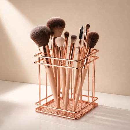 Organizer-Ständer für Pinsel, Roségold, Nr. 3
