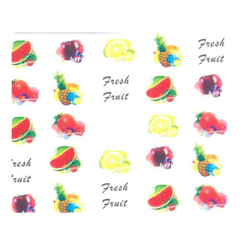 Wassertransfer-Nagelaufkleber mit Fruchtmotiven BN-830