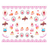 Water-slide nail stickers: Sweets BN-826