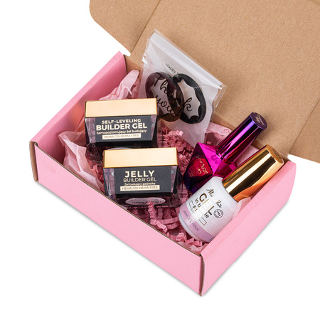 Molly Nails PRO MATCH SYSTEM 3+1 Angel Pink: 3 builder gels + Doctor Top 10g