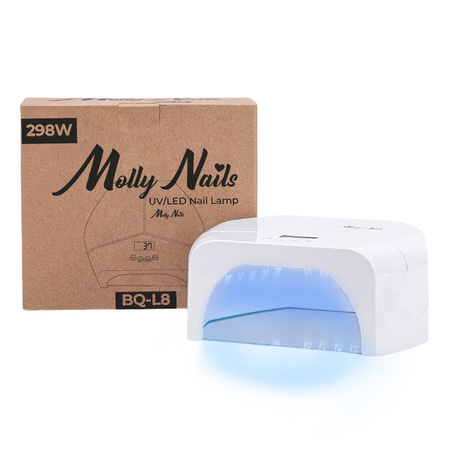 Lampe LED/UV pour le durcissement des produits sans TPO, gels acryliques, gels-vernis Molly Nails BQ-L8 298 W