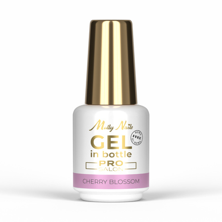 Формуючий гель у флаконі з пензликом Gel in Bottle MollyNails Pro Salon Cherry Blossom без HEMA/Di-HEMA, 15 г