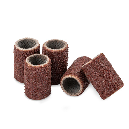 Capuchons pour manucure et pédicure, mandrins, embouts abrasifs, cylindre de 6 mm, grain 100, marron, 1 000 pièces