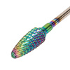 Fraise professionnelle en cobalt-tungstène, modèle arc-en-ciel Flame M 3/32" n° 3