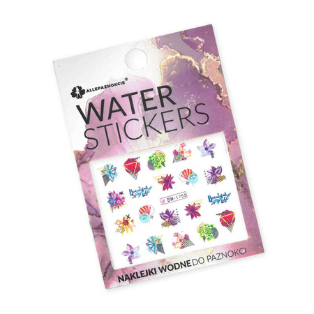 Geometric Water Nail Stickers BN-1755
