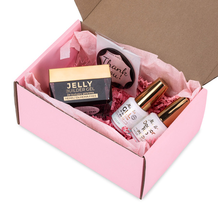 Molly Nails PRO MATCH SYSTEM 2+1 Clear : 2 gels de construction + Doctor Top 15 g