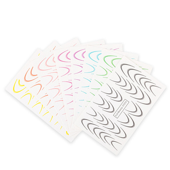 Adhesivos gradientes para uñas / French / Ombré / Línea de sonrisa francesa, juego de 8 colores STZ48-STZ55