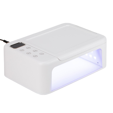 No Name 168W UV/LED nail lamp with stand for hybrid nail polish, gels, and acrylic gels, white Z22