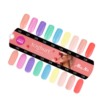 Palette Molly Nails Yoghurt : brillant et mat, 9 couleurs
