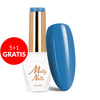 5+1gratis Lakier hybrydowy Molly Nails Blue Sky Sky Blue HEMA/Di-HEMA Free 8g Nr 114