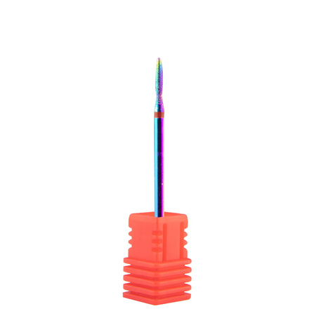 Unicorn-Diamantbohrer, Regenbogen, Tränenform, schmal, rot, Nr. 31