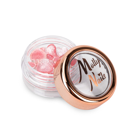 3D-Herz-Nageldekoration Molly Nails Nr. 3, 40 Stück