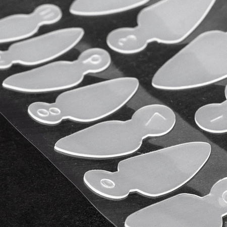 Lot de 12 moules en silicone « Dual Form » pour manucure française MollyLac, forme amande