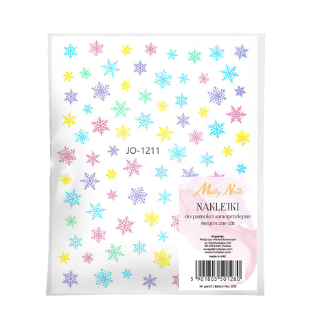Adhesivos navideños para uñas Molly Nails JO-1211