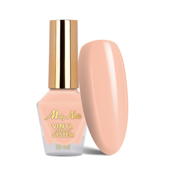 Klasyczny lakier STEP 2: Color Lacquer Vinyl Effect System MollyNails Light Pink 10 ml