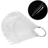 Spike tester template on a wheel for hybrid gels and powders, transparent, 50 pcs.