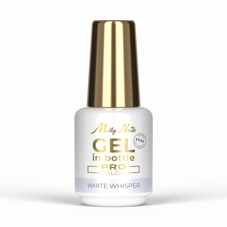 Gel modellante in flacone con pennellino Gel in Bottle Molly Nails Pro Salon White Whisper senza HEMA/Di-HEMA 15 g